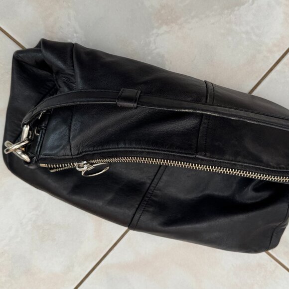 Coach Black Leather Shoulder Bag with Slouchy Silhouette - Used - Picture 6 of 15
